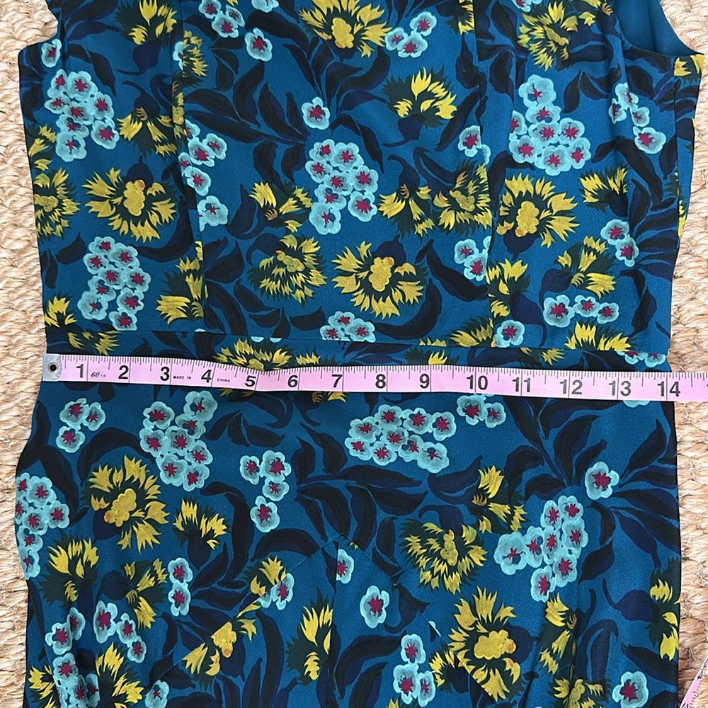 NWOT Saloni Silk Floral Gown size 6 - Picture 7 of 11